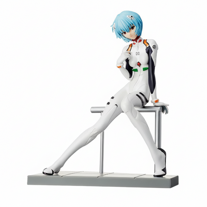 SEGA LPM Rei Ayanami figure front view in white plugsuit